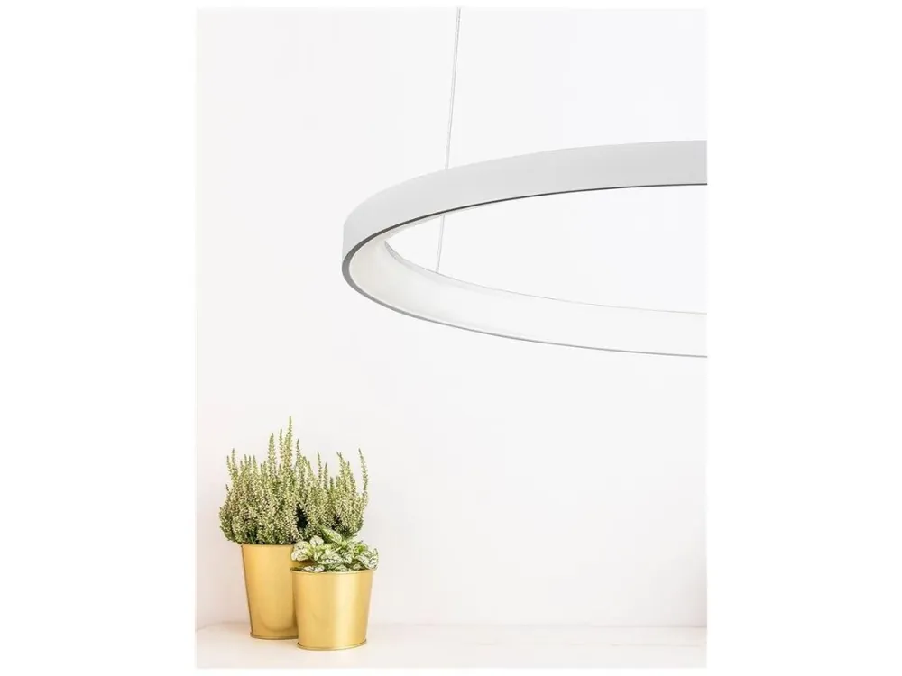 Nakupujte Hned Závěsné svítidlo PERTINO bílý hliník a akryl LED 60W 230V 3000K IP20 stmívatelné - NOVA LUCE