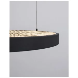 Pouze Dnes Závěsné svítidlo PRESTON černý hliník a akryl LED 37W 230V 3000K IP20 stmívatelné - NOVA LUCE