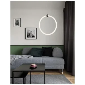 Autentický Závěsné svítidlo GIRDINO černý hliník a akryl LED 21W 230V 3000K IP20 - NOVA LUCE