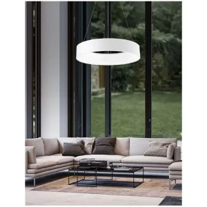 Závěsné svítidlo RANDO matný bílý hliník a akryl LED 42W 230V 4000K IP20 - NOVA LUCE Hit Sezóny