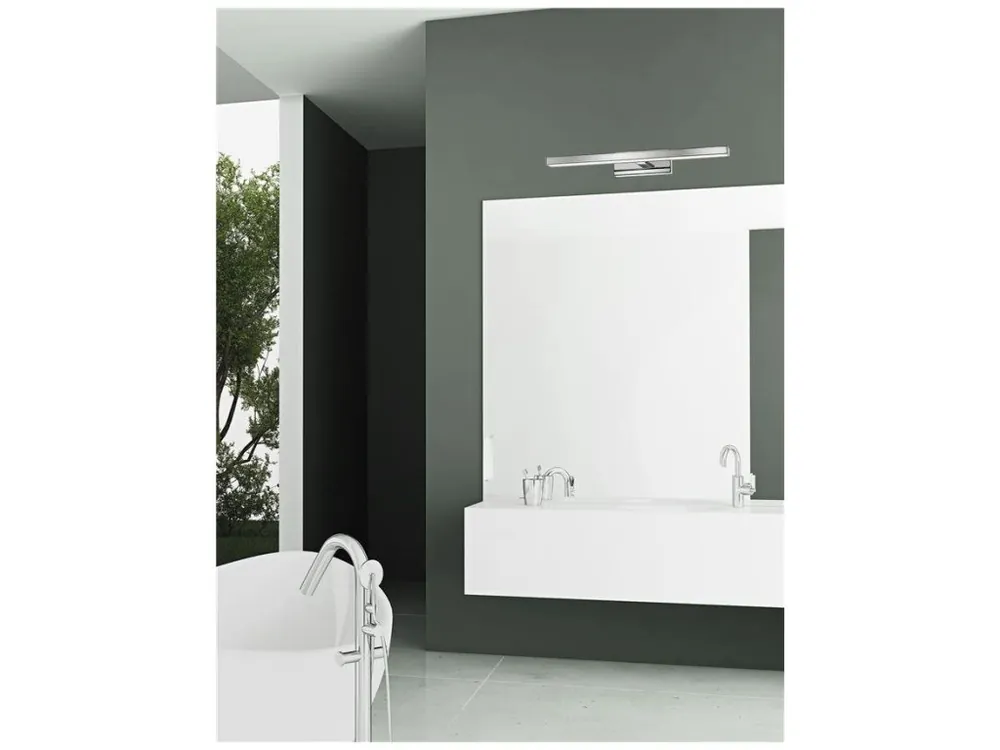 Nástěnné svítidlo nad zrcadlo MODENA chromovaný hliník a akryl LED 12W 3000K IP44 - NOVA LUCE Dokud Zásoby Vydrží
