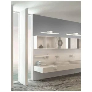 Pouze Dnes Nástěnné svítidlo nad zrcadlo VANESE chromovaný hliník a akryl LED 18W 3000K IP44 - NOVA LUCE