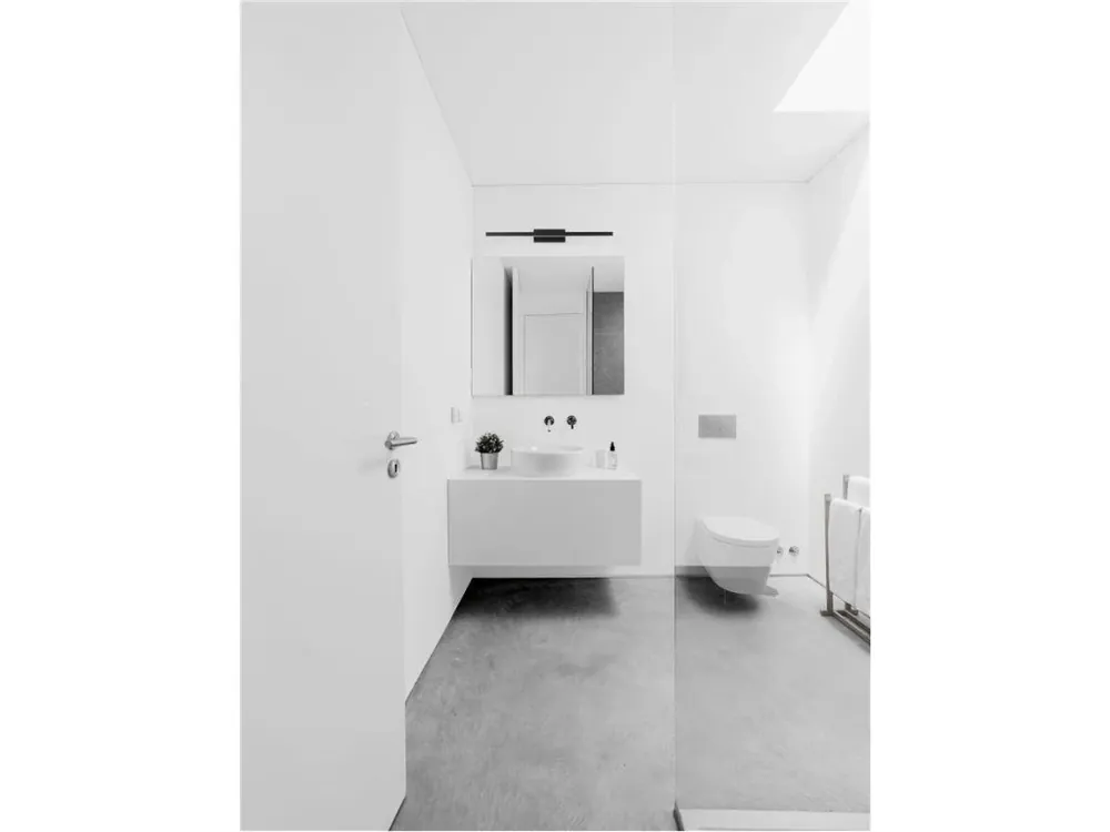 Nástěnné svítidlo nad obrazy a zrcadla FLAT černý hliník a akryl LED 18W 230V 3000K IP44 - NOVA LUCE Ihned K Objednání