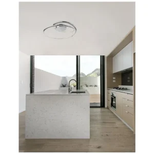 Vysoce Kvalitní Stropní svítidlo PLASENCIA chromovaný hliník a akryl LED 27W 230V 3000K IP20 - NOVA LUCE