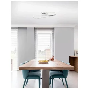 Stropní svítidlo VIAREGGIO chromovaný hliník a akryl LED 28W 230V 3000K IP20 - NOVA LUCE Časově Omezené