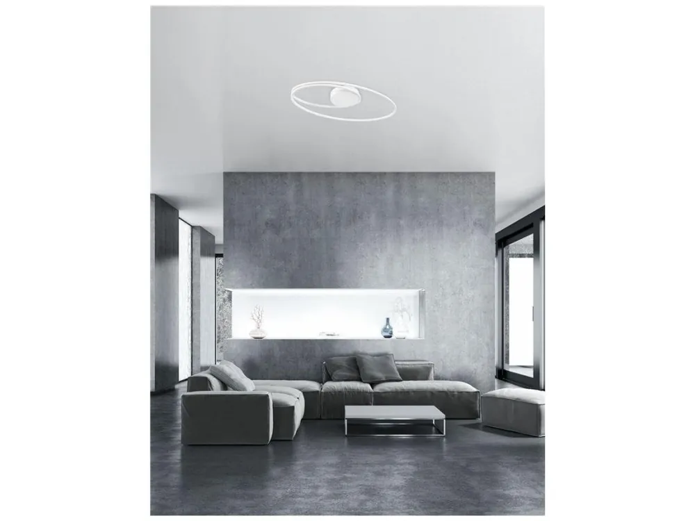 Stropní svítidlo VIAREGGIO bílý hliník a akryl LED 28W 230V 3000K IP20 - NOVA LUCE Kup Teď