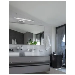 Nástěnné svítidlo nad zrcadlo ROSA chromovaný hliník a akryl LED 18W 230V 4000K IP44 - NOVA LUCE Nová Kolekce