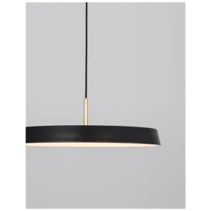 Hit Sezóny Závěsné svítidlo VETRO matný černý hliník a akryl LED 41W 230V 3000K IP20 - NOVA LUCE