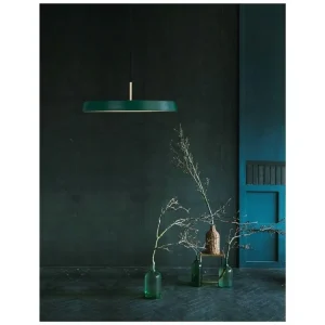 Přímo Od Výrobce Závěsné svítidlo VETRO matný zelený hliník a akryl LED 41W 230V 3000K IP20 - NOVA LUCE