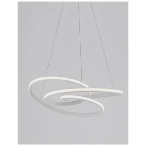 Závěsné svítidlo MENTON bílý hliník a akryl LED 43W 230V 3000K IP20 stmívatelné - NOVA LUCE Poslední Šance