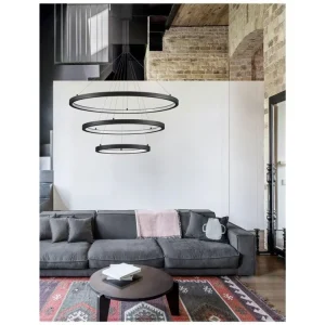 Nejprodávanější Závěsné svítidlo EMPATIA černý hliník a akryl LED 108W 230V 3000K IP20 stmívatelné - NOVA LUCE