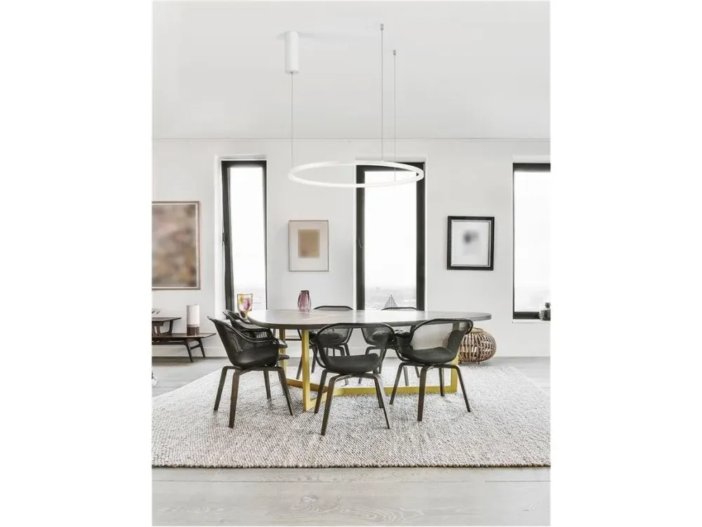 Závěsné svítidlo TARQUIN bílý hliník a akryl LED 36W 230V 3000K IP20 stmívatelné - NOVA LUCE Akční Nabídka