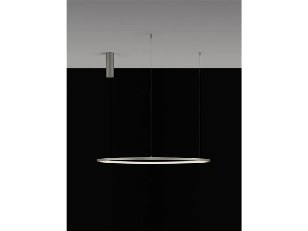 Závěsné svítidlo TARQUIN šampaň stříbrný hliník a akryl LED 48W 230V 3000K IP20 stmívatelné - NOVA LUCE Akce
