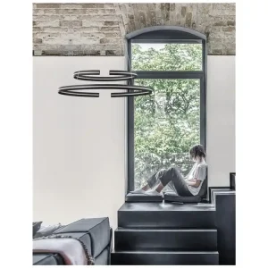 Nejprodávanější Závěsné svítidlo TORRENTE černý hliník a akryl nastavitelné LED 93W 230V 3000K IP20 stmívatelné - NOVA LUCE