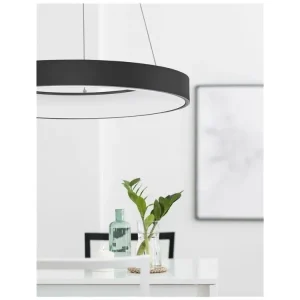 Ověřený Závěsné svítidlo RANDO THIN černý hliník a akryl LED 50W 230V 4000K IP20 stmívatelné - NOVA LUCE