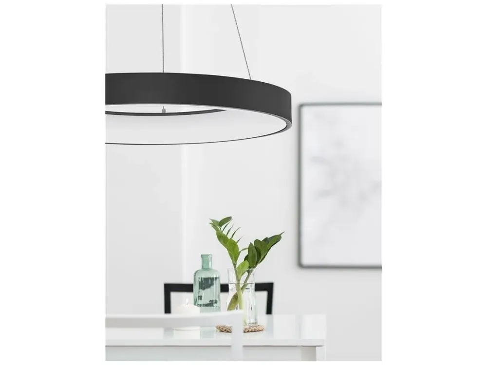 Ověřený Závěsné svítidlo RANDO THIN černý hliník a akryl LED 50W 230V 4000K IP20 stmívatelné - NOVA LUCE