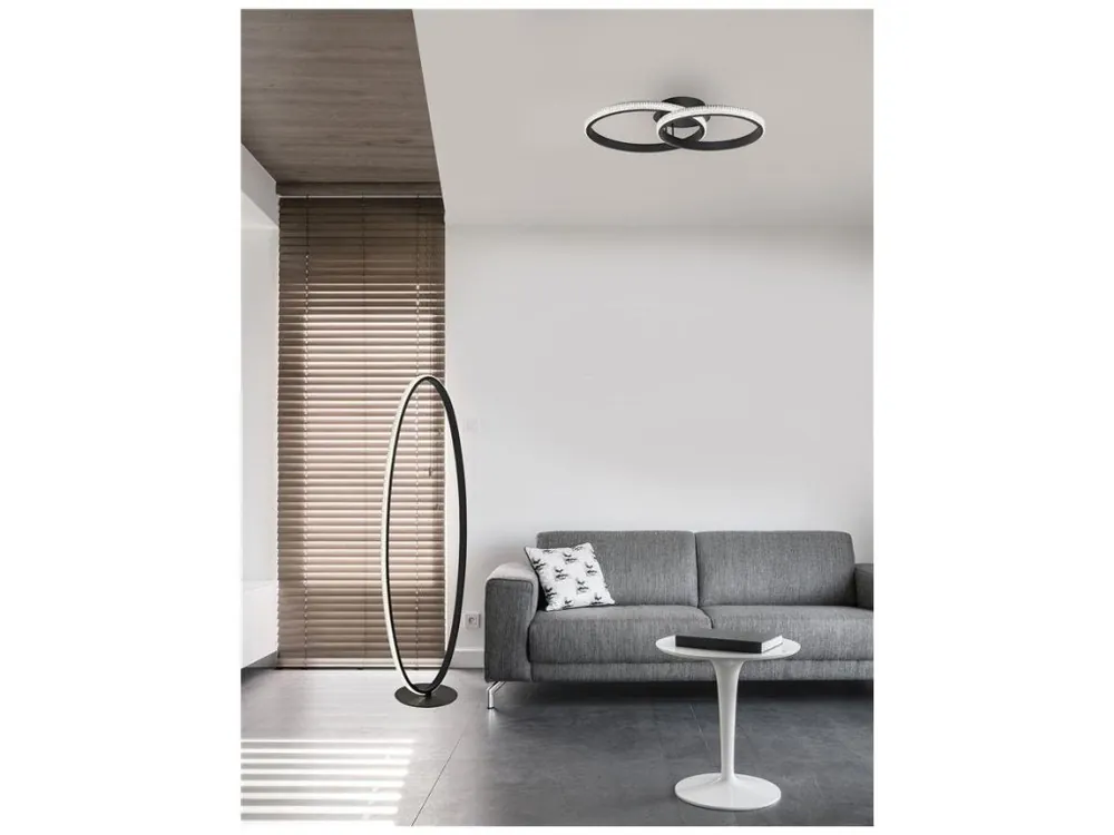 Nová Kolekce Stropní svítidlo NAGER černý hliník a akryl LED 28W 230V 3000K IP20 - NOVA LUCE