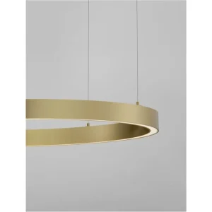 Levný Závěsné svítidlo STING LED hliník a akryl bronz Epistar SMD2835 60W 3000K Eaglerise TRIAC driver D100 H200 120st. IP20 stmívatelné - NOVA LUCE