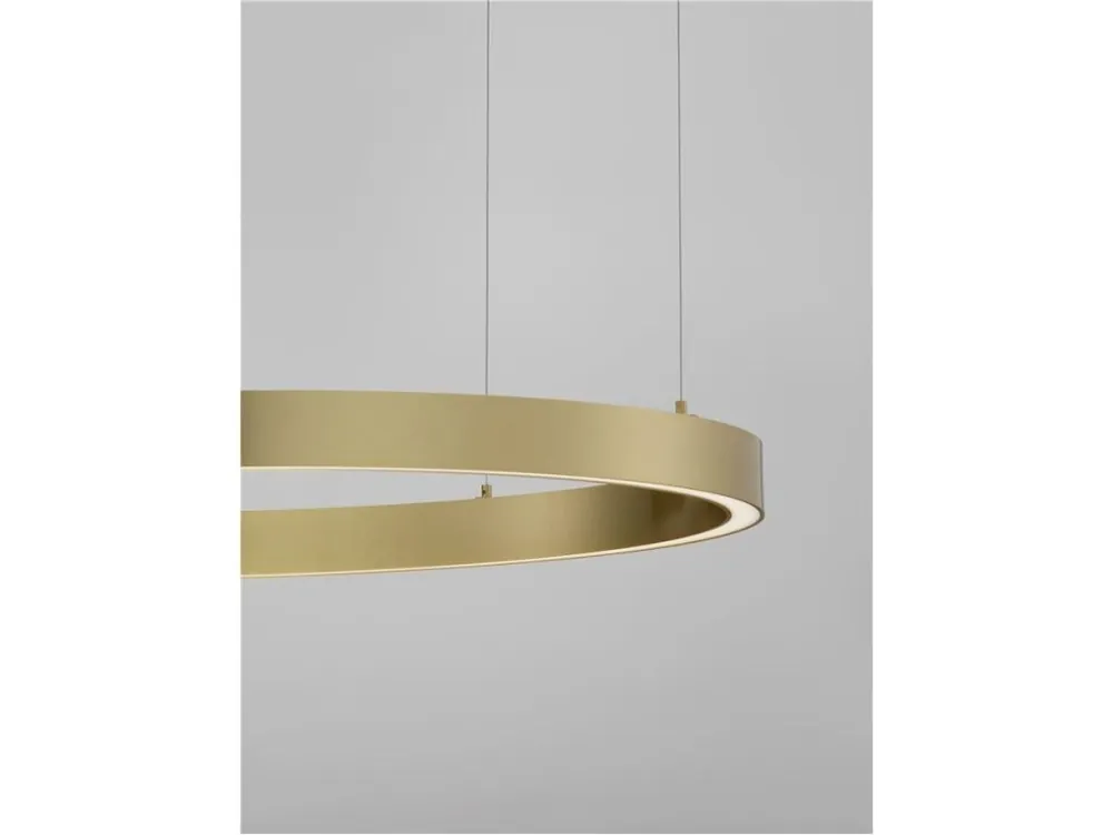 Levný Závěsné svítidlo STING LED hliník a akryl bronz Epistar SMD2835 60W 3000K Eaglerise TRIAC driver D100 H200 120st. IP20 stmívatelné - NOVA LUCE