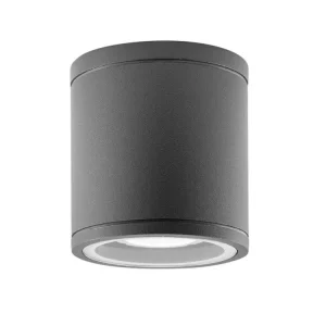 Venkovní stropní svítidlo CERISE tmavě šedý hliník a skleněný difuzor GU10 1x7W IP54 220-240V bez žárovky - NOVA LUCE Přímo Od Výrobce