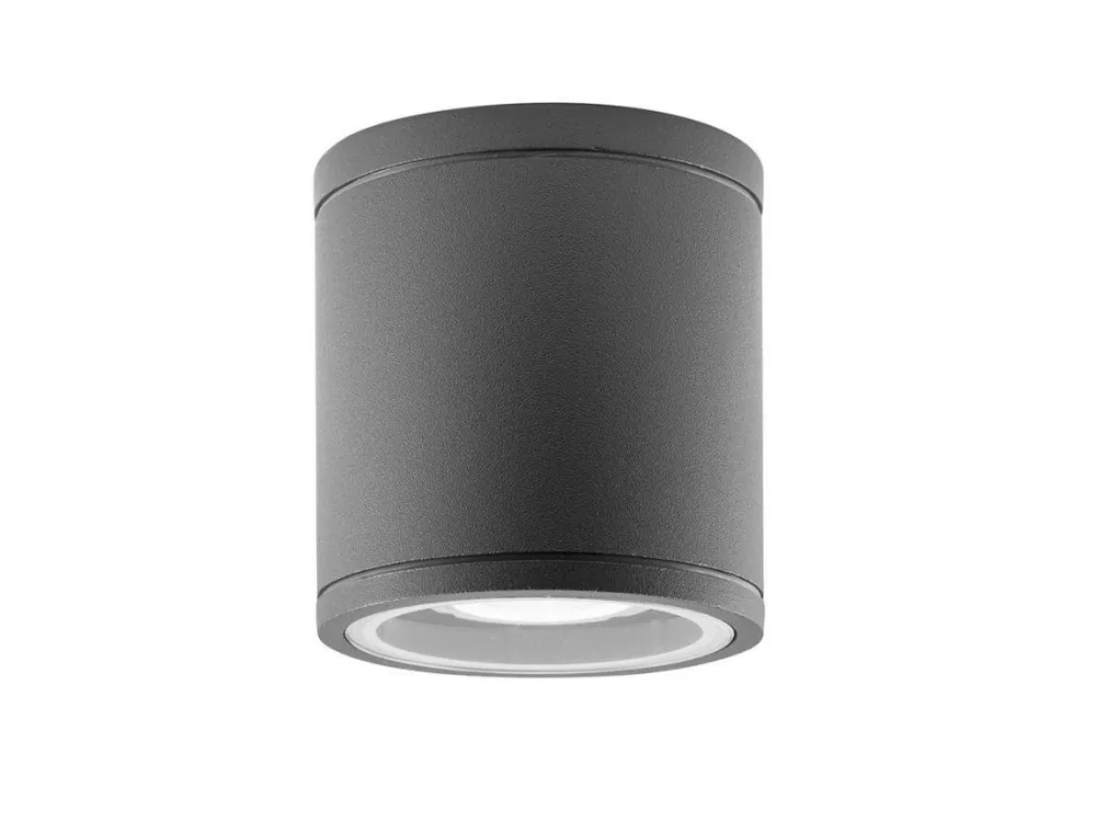 Venkovní stropní svítidlo CERISE tmavě šedý hliník a skleněný difuzor GU10 1x7W IP54 220-240V bez žárovky - NOVA LUCE Přímo Od Výrobce