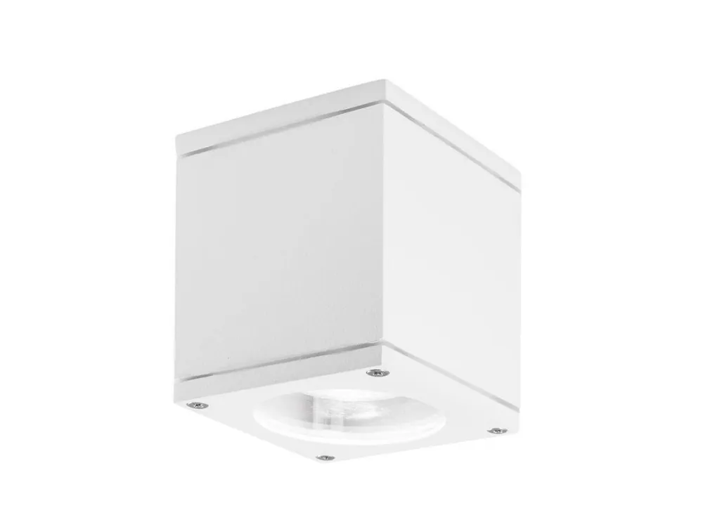 Jen Po Omezenou Doba Venkovní stropní svítidlo CERISE bílý litý hliník a skleněný difuzor GU10 1x7W IP54 220-240V bez žárovky - NOVA LUCE