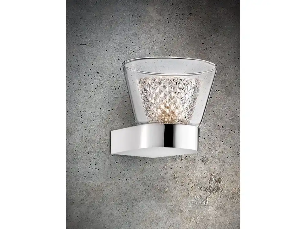 Nástěnné svítidlo BOCCALE chromovaný hliník čiré sklo G9 1x5W IP20 vč. žárovky - NOVA LUCE Cenově Výhodný