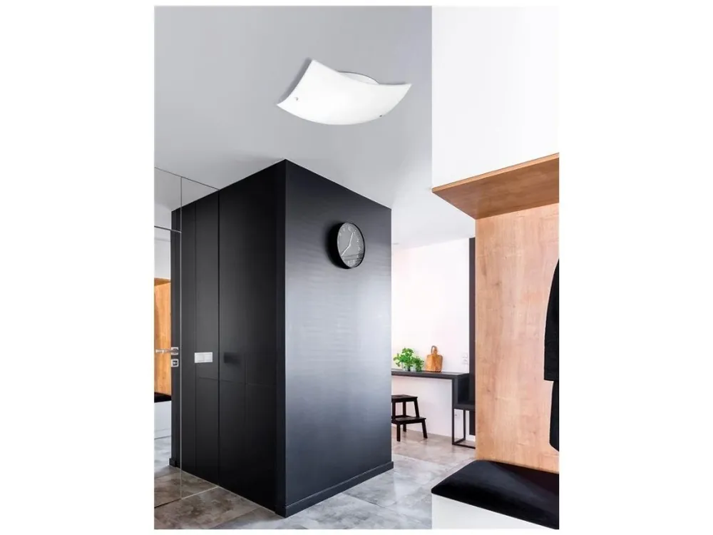 Stropní svítidlo QUALE matné bílé sklo chromovaný kov E27 2x12W - NOVA LUCE Expresní Doručení