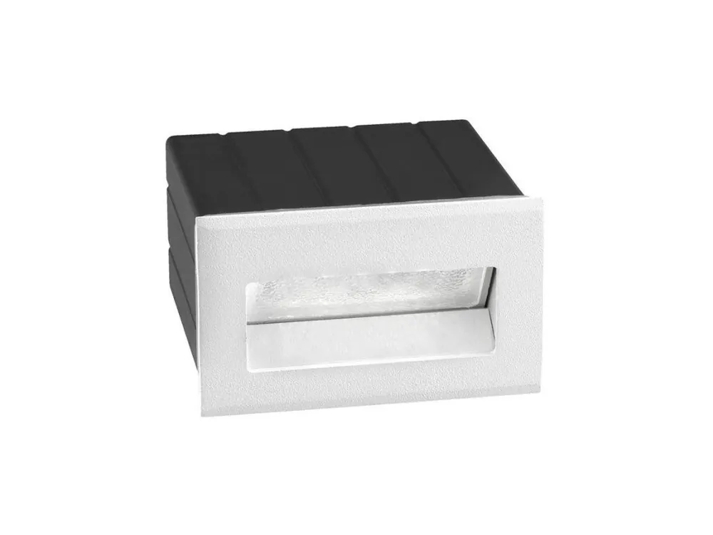 Venkovní zapuštěné svítidlo do zdi KRYPTON bílý hliník LED 2W 3000K 220-240V 17st. IP54 - NOVA LUCE Přímo Od Výrobce