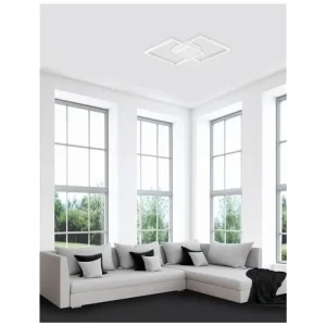 Vrácení Zdarma Stropní svítidlo BILBAO bílý hliník a akryl LED 25W 230V 3000K IP20 - NOVA LUCE
