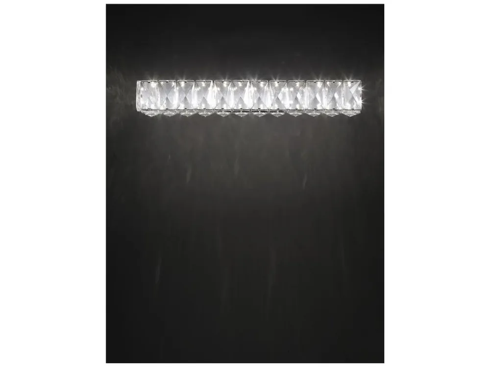 Nástěnné svítidlo CORONA chromovaný hliník K9 křišťál LED 8W 230V 3000K IP20 - NOVA LUCE Oblíbený