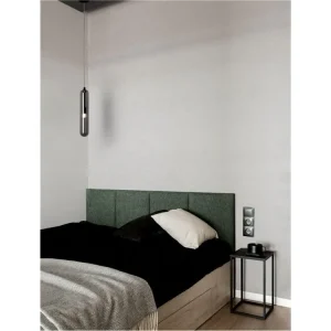 Závěsné svítidlo GUSTAVE lehce kouřově šedé sklo a matná černá G9 1x5W 230V IP20 bez žárovky - NOVA LUCE Akční Nabídka