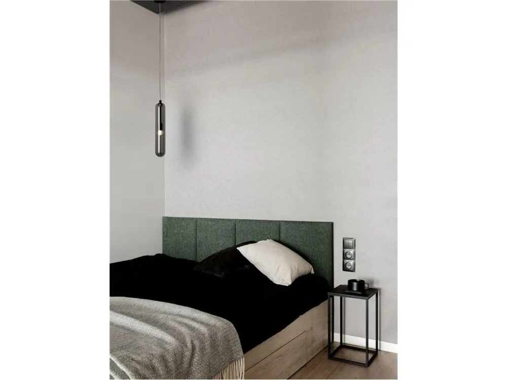 Závěsné svítidlo GUSTAVE lehce kouřově šedé sklo a matná černá G9 1x5W 230V IP20 bez žárovky - NOVA LUCE Akční Nabídka