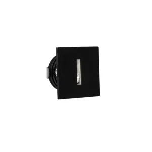 Must-Have Venkovní zapuštěné svítidlo do zdi PASSAGGIO černý hliník LED 1W 3000K 3V IP54 délka kabelu 1.80m použijte driver 9020170 - NOVA LUCE