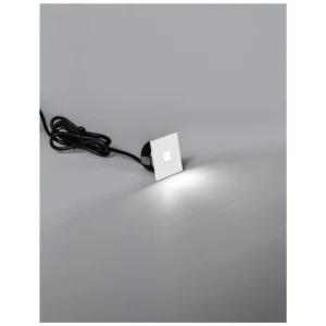 Venkovní zapuštěné svítidlo do zdi PASSAGGIO bílý hliník LED 1W 3000K 3V IP54 délka kabelu 1.80m použijte driver 9020170 - NOVA LUCE Značkový