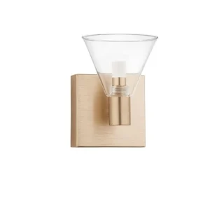 Kup Teď Nástěnné svítidlo MARCE zlatý hliník čiré sklo LED 5W 230V 3000K IP20 - NOVA LUCE