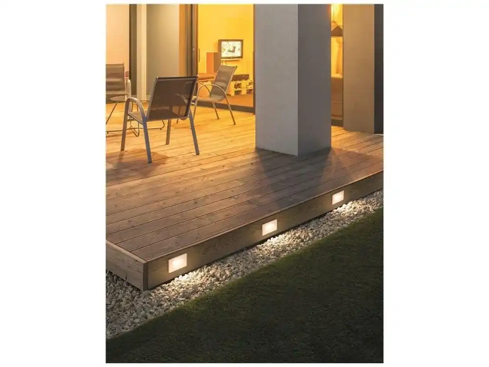 Venkovní zapuštěné svítidlo do zdi COVE matný bílý litý hliník a skleněný difuzor LED 1.5W 3000K 200-240V 120st. IP54 - NOVA LUCE Odeslání Ihned