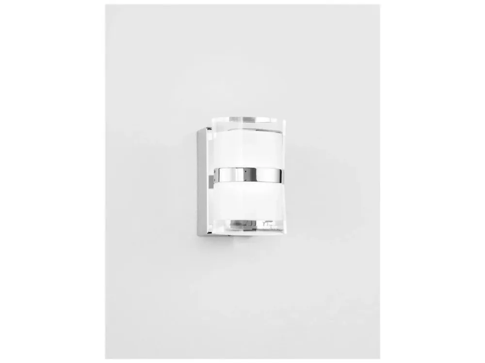 Přímo Od Výrobce Nástěnné svítidlo SABIA chrom hliník a akryl LED 10W 220-240V 3000K IP44 - NOVA LUCE