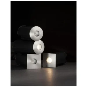 Vrácení Zdarma Venkovní zapuštěné svítidlo do země BANG nikl satén hliník LED 1W 3000K IP67 100-240V 42st. vč. driveru - NOVA LUCE