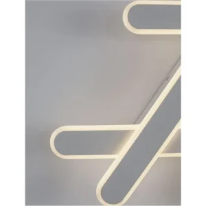 Stropní svítidlo WILLOW bílá ocel a akryl Dx54.7x33.9x5.6cm LED 40W stmívatelné - NOVA LUCE Vysoce Kvalitní