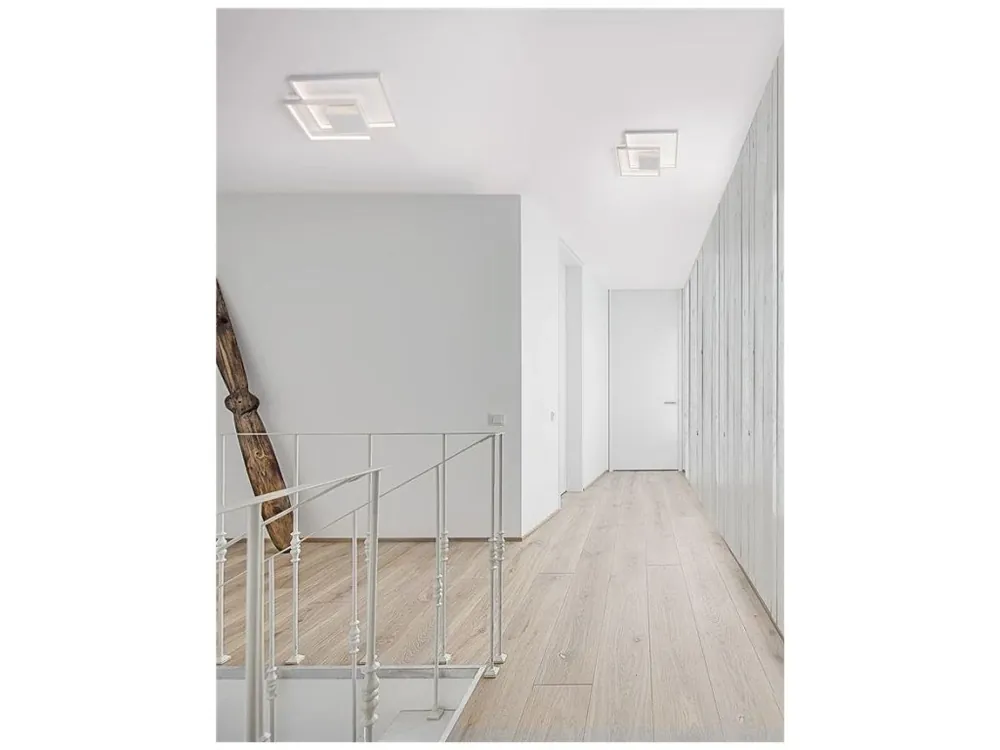 Akční Nabídka Stropní svítidlo PORTO bílá ocel hliník a akryl LED 30W 230V 3000K IP20 stmívatelné - NOVA LUCE