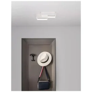 Stropní svítidlo PORTO bílá ocel hliník a akryl LED 19W 230V 3000K IP20 - NOVA LUCE Výhodná Nabídka