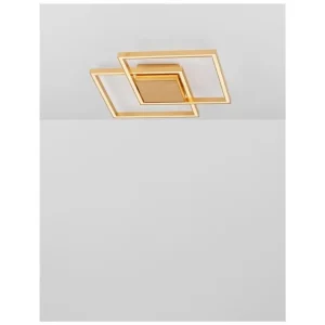 Cenová Bomba Stropní svítidlo BILBAO plátkovaný zlatý hliník a akryl LED 25W 230V 3000K IP20 - NOVA LUCE
