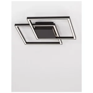 Stropní svítidlo BILBAO matný černý hliník a akryl LED 25W 230V 3000K IP20 - NOVA LUCE Finální Výprodej