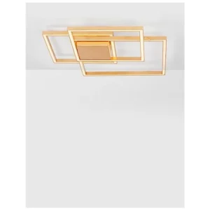Stropní svítidlo BILBAO plátkovaný zlatý hliník a akryl LED 42W 230V 3000K IP20 stmívatelné - NOVA LUCE Sezónní Sleva