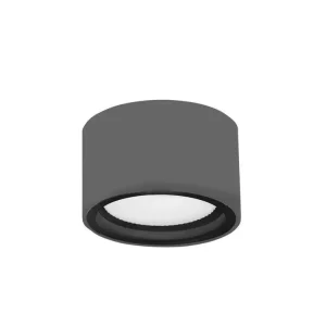Výprodej Venkovní stropní svítidlo FOCUS tmavě šedý hliník skleněný difuzor LED GX53 7W 3000K 220-240V 77st. IP54 - NOVA LUCE