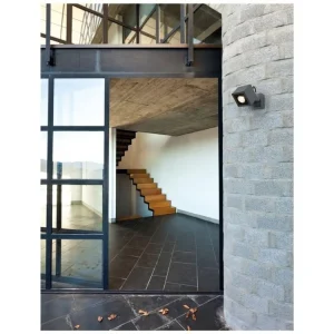 Objednat Nyní Venkovní reflektor FOCUS tmavě šedý hliník a sklo Osram LED 6W 3000K 220-240V 44st. IP54 - NOVA LUCE