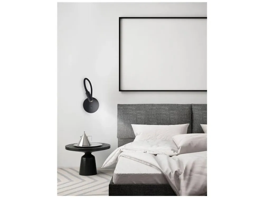 Koupit Online Bodové svítidlo JACO černý hliník LED 3W 3200K nastavitelné vypínač na těle - NOVA LUCE