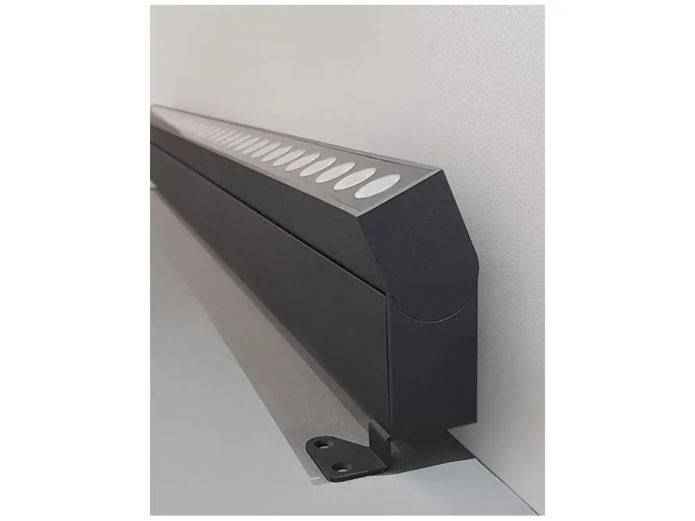 WALL WASHER černý hliník a sklo LED Chip Cree 48W 3000K DC24V nastavitelné 30st. IP67 Max Power 300W - NOVA LUCE Nová Kolekce