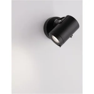 Bezpečná Platba Venkovní reflektor KIMIKO černý hliník a čiré sklo GU10 1x10W 220-240V bez žárovky IP54 - NOVA LUCE